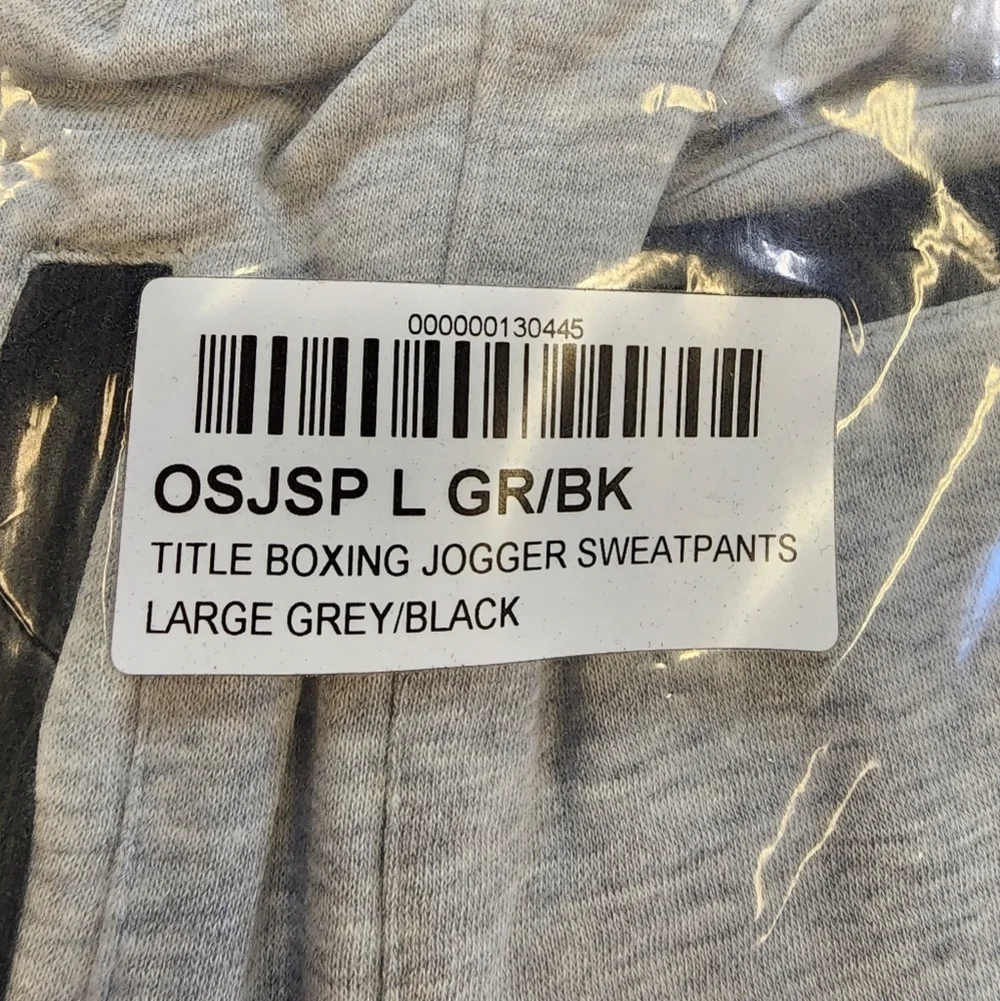 NWT Title Boxing Men's Gray Black Sweatpants Jogger, sz Large - Picture 13 of 13